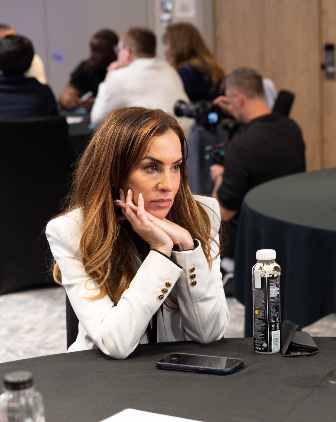 Sammy Margo at a press event
